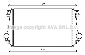 AVA QUALITY COOLING vw4368 -  Интеркулер